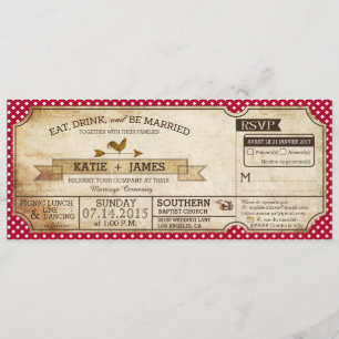 ギンガムチェックカントリーピ結婚クニックフランスのズ 招待状