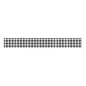 ギンガムチェックパターン白黒 グログランリボン (正面)