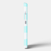 ギンガムチェックパターン(淡青色) Case-Mate iPhoneケース (裏面 / 左)