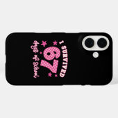 ギンガムチェック柄の67日間学校を生き抜いたよ Case-Mate iPhoneケース (裏面 (横))