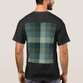ギンガムチェック柄デザイン Tシャツ (裏面)
