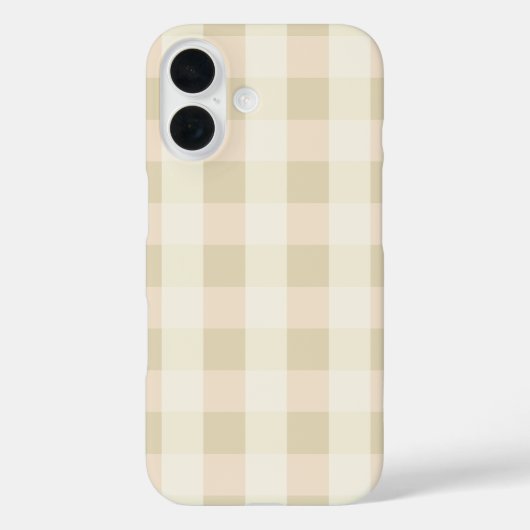 ギンガムチェック | ピンク&クリーム Case-Mate iPhoneケース (裏面)
