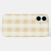 ギンガムチェック | ピンク&クリーム Case-Mate iPhoneケース (裏面 (横))