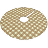 ギンガムチェック ブラッシュドポリエステルツリースカート (アングル)