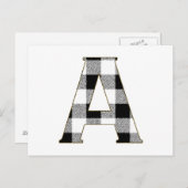 ギンガムチェックA ポストカード (正面/裏面)