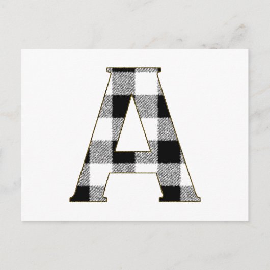 ギンガムチェックA ポストカード (正面)