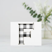 ギンガムチェックF ポストカード (スタンド正面)