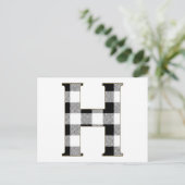 ギンガムチェックH ポストカード (スタンド正面)