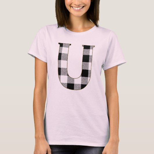 ギンガムチェックU Tシャツ (正面)