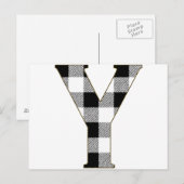 ギンガムチェックY ポストカード (正面/裏面)