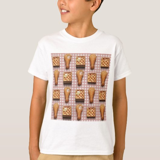 ギンガムチキンワッフル Tシャツ (正面)
