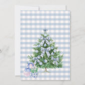 ギンガムチノアイお気に入りのズリューズホリデーパーティー 招待状 (裏面)