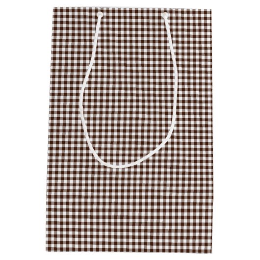 ギンガムチョコレートブラウン抱き枕M ミディアムペーパーバッグ (裏面)