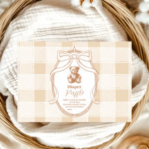 ギンガムテフランスのディベアおむつラッフル