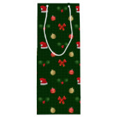 ギンガムナビダッドオーナメント ワインギフトバッグ (裏面)