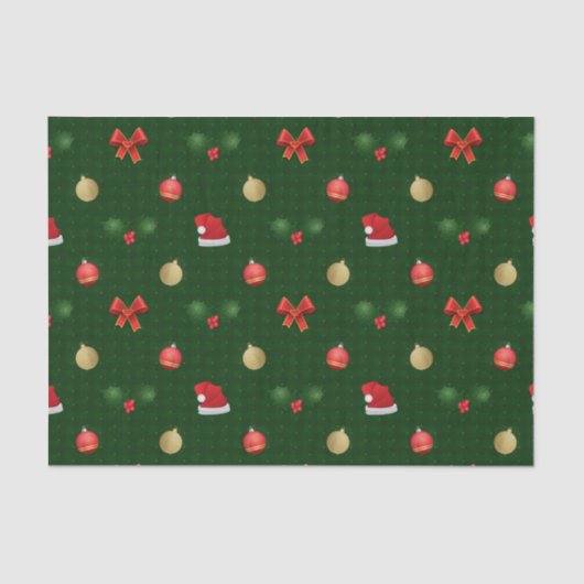 ギンガムナビダッドオーナメント 薄葉紙 (正面)