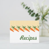 ギンガムニンジンレシピ葉書 ポストカード (スタンド正面)