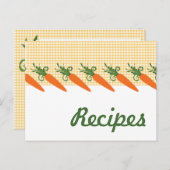 ギンガムニンジンレシピ葉書 ポストカード (正面/裏面)