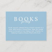 ギンガムバック付きベビーシャワーカード用青本 エンクロージャーカード (正面)