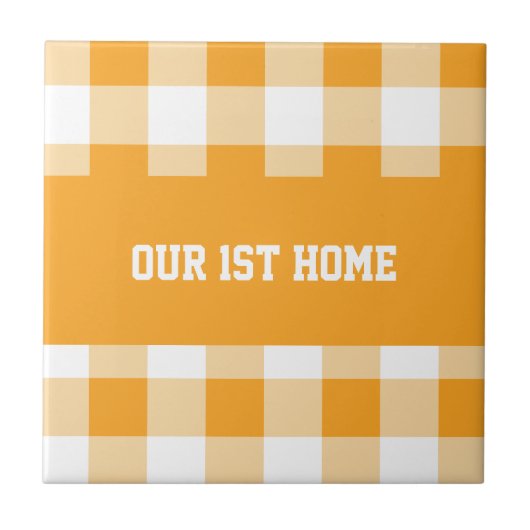 ギンガムパターンドゥー第1ホーム タイル (正面)