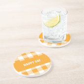 ギンガムパターンハッピーデー コースター (側面)