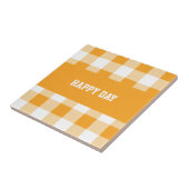 ギンガムパターンハッピーデー タイル (側面)