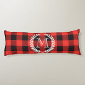 ギンガムパターンモノグラム ボディピロー (裏面)