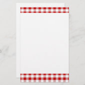 ギンガムパターン文房具 便箋 (正面/裏面)