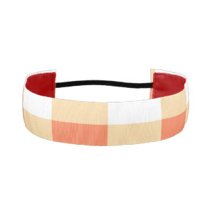 ギンガムパターン アスレチックヘッドバンド