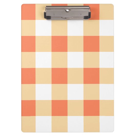 ギンガムパターン クリップボード (正面)