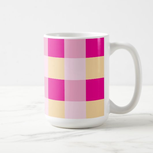 ギンガムパターン コーヒーマグカップ (右)