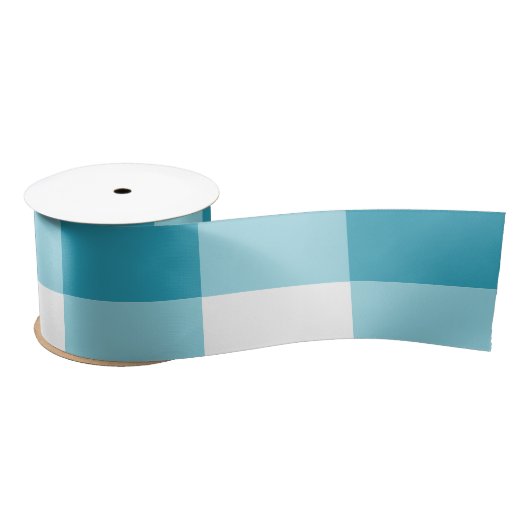 ギンガムパターン サテンリボン (リール)