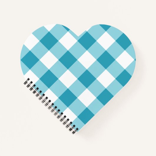 ギンガムパターン ノートブック (正面)