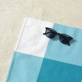 ギンガムパターン ビーチタオル (インサイチュ)