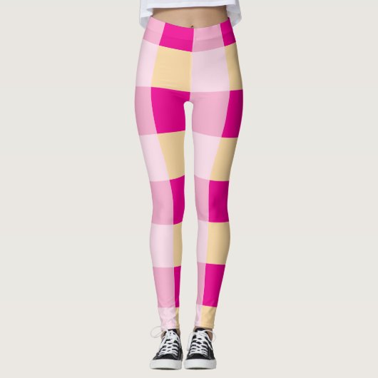 ギンガムパターン レギンス (正面)