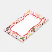 ギンガムピクニックカワイイカスタムショッピングリストスーパー ポストイット (アングル)