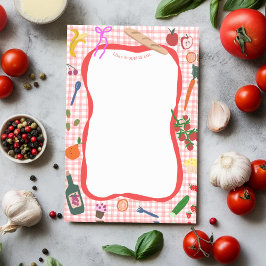 ギンガムピクニックカワイイカスタムショッピングリストスーパー ポストイット