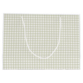 ギンガムピーターうさぎモノグラム赤ちゃんシャワー ラージペーパーバッグ (裏面)