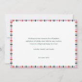 ギンガムファミリーモダンフォトハッピーホリデイズカード シーズンカード (裏面)