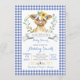ギンガムファームの赤ちゃんシャワーの招待 招待状