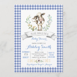 ギンガムファームの赤ちゃんシャワーの招待 招待状
