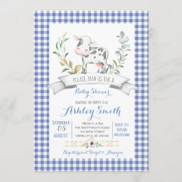 ギンガムファームベビーシャワーの招待状 招待状