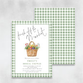 ギンガムフレッシュオフザマーケットスクリプトブライダルシャワー 招待状