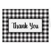 ギンガムブラックプレイドカントリーウェディングありがとう (正面横)
