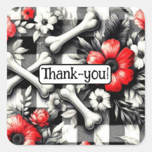 ギンガムプレイド白黒レッド感謝していフローラ-you