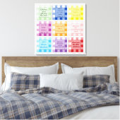 ギンガムベイビー 対 フェイスベース キャンバスプリント (インサイチュ (寝室))