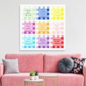 ギンガムベイビー 対  信仰ベース キャンバスプリント (インサイチュ (リビング))