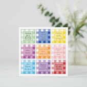 ギンガムベビー誕生発表信仰ベース カード (スタンド正面)