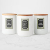 ギンガムホリデーフードキッチンラベル ギフトステッカー フードラベル (ボトル)