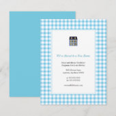 ギンガムホームの引越しのお知らせ 案内状 (正面/裏面)